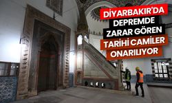 Diyarbakır'da depremde zarar gören tarihi camiler onarılıyor