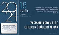 Yarışmalardan elde edilecek ödülleri almak