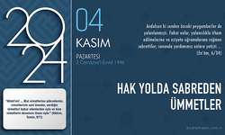 Hak yolda sabreden ümmetler