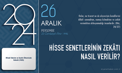 Hisse senetlerinin zekâtı nasıl verilir?