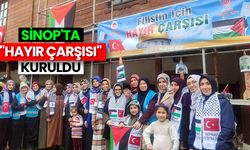 Sinop'ta Filistin yararına "Hayır Çarşısı" kuruldu
