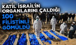 Katil İsrail'in teslim ettiği 100 Filistinlinin cenazesi Refah'ta toplu mezara gömüldü