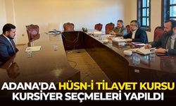 Adana'da Hüsn-i Tilavet Kursu kursiyer seçmeleri yapıldı