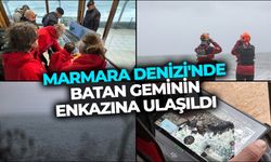 Marmara Denizi'nde batan geminin enkazına ulaşıldı