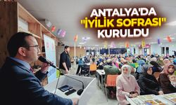 Antalya'da "İyilik Sofrası" kuruldu