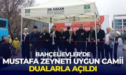 Bahçelievler Mustafa Zeyneti Uygun Camii dualarla açıldı