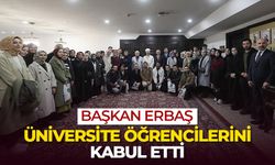 Başkan Erbaş, üniversite öğrencilerini kabul etti