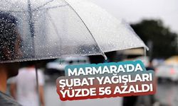 Marmara'da şubat yağışları 1991-2020 ortalamasına göre yüzde 56 azaldı