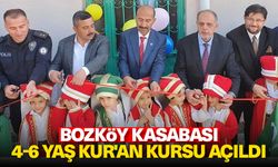 Bozköy Kasabası 4-6 Yaş Kur'an Kursu açıldı