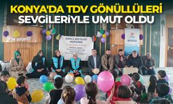 Konya'da TDV gönüllüleri sevgileriyle umut oldu