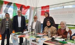 Ardahan'da "Filistin'e destek çadırı" kuruldu
