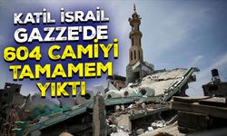 Katil İsrail Gazze'de 604 camiyi tamamem yıktı
