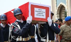 Şehit Jandarma Astsubay Çavuş Şen ve Jandarma Uzman Çavuş Ertaş son yolculuklarına uğurlandı