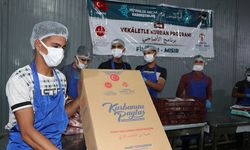 TDV'nin Filistinlilere dağıtacağı kurban etleri 10 günde paketlenecek