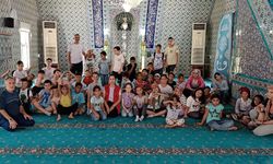 Şarköy’de çocuklar camide doyasıya eğlendi