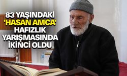 Ömrünü namaz kılmaya Kur'an okumaya adayan 83 yaşındaki 'Hasan amca' hafızlık yarışmasında ikinci oldu