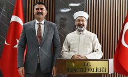 Diyanet İşleri Başkanı Erbaş, Tunceli Valiliğini ziyaret etti