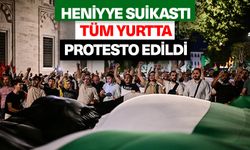 Heniyye suikastı tüm yurtta protesto edildi