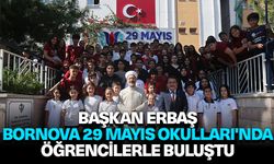 Başkan Erbaş, Bornova 29 Mayıs Okulları'nda öğrencilerle buluştu