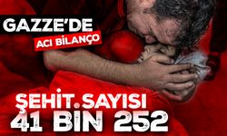 İşgalcilerin 347 gündür saldırılarını sürdürdüğü Gazze'de şehit sayısı 41 bin 252'ye çıktı