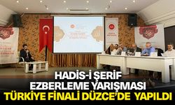 Hadis-i Şerif Ezberleme Yarışması Türkiye Finali Düzce’de  yapıldı