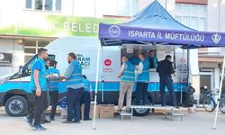 Isparta Müftülüğü TDV İkram Aracı ilçelerde tanıtıldı