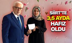 Siirt’te 3,5 Ayda hafız oldu