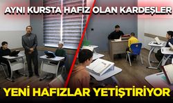 Aynı kursta hafız olan kardeşler, yeni hafızlar yetiştiriyor