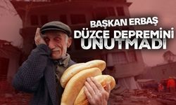 Başkan Erbaş, Düzce depremini unutmadı