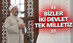 Diyanet İşleri Başkanı Erbaş, Bakü Haydar Camii’nde hutbe irad etti