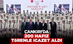 Çankırı'da 200 Hafız törenle icazet aldı