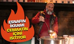 Yozgat'ta esnafın ikramı cemaatin içini ısıtıyor