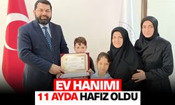 Ev hanımı 11 Ayda hafız oldu