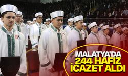 Malatya'da 244 hafız icazet aldı