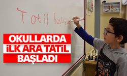 Okullarda ilk ara tatil başladı