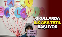 Okullarda ilk ara tatil başlıyor