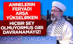 Başkan Erbaş: Annelerin feryadı arşa yükselirken hiçbir şey olmuyormuş gibi davranamayız