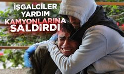 İşgalciler, insani yardım kamyonlarının güvenliğini sağlayan Filistinlilere saldırı düzenledi