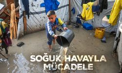 Filistinliler, soğuk havayla mücadele ediyor