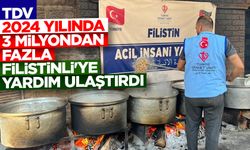 TDV, 2024 yılında 3 milyondan fazla Filistinli'ye yardım ulaştırdı