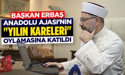 Diyanet İşleri Başkanı Erbaş, AA'nın "Yılın Kareleri" oylamasına katıldı