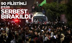 Gazze'de ateşkes ve esir takası anlaşması kapsamında 90 Filistinli esir serbest bırakıldı