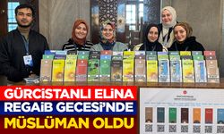 Gürcistanlı Elina, Regaib Kandili'nde Sultanahmet Camii'nde Müslüman oldu