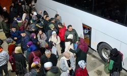 Karabük'te umreciler dualarla yola çıktı