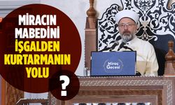 Başkan Erbaş: Miracın mabedini işgalden kurtarmanın yolu İslam ümmeti olarak birlikte hareket etmekten geçmektedir