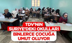 TDV'nin Suriye'deki okullarında 9 bine yakın öğrenci eğitim görüyor