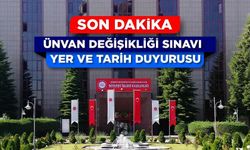 Ünvan Değişikliği (Tekniker) Sınavı (Sözlü) Yer ve Tarih Duyurusu