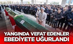 Yangında vefat edenler ebediyete uğurlandı