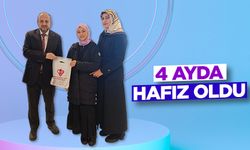 4 ayda hafız oldu