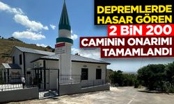 Depremlerde hasar gören 2 bin 200 caminin onarımı tamamlandı